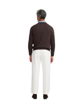 Silbon Jersey Classic Cuello Pico Marrón