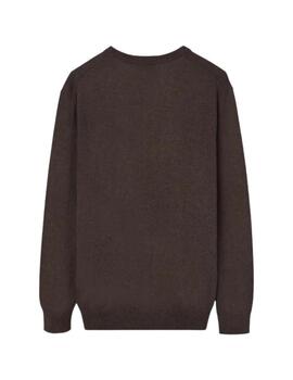 Silbon Jersey Classic Cuello Pico Marrón