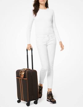 Maleta Michael Kors Bedford Travel Marrón Para Mujer