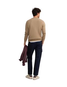 Silbon Jersey Classic Cuello Redondo Beige Oscuro