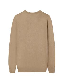 Silbon Jersey Classic Cuello Redondo Beige Oscuro