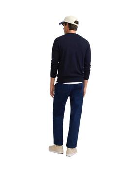 Silbon Jersey Classic Cuello Redondo Azul Marino