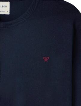 Silbon Jersey Classic Cuello Redondo Azul Marino