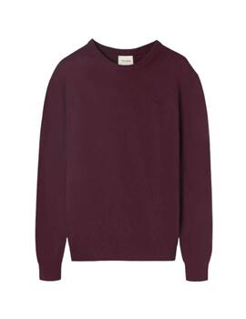 Silbon Jersey Classic Cuello Redondo Burdeos