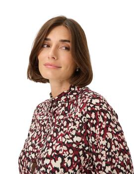 Brax Camisa Vic Granate estampada