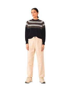 Indi & Cold Jersey Cenefa jacquard Marino