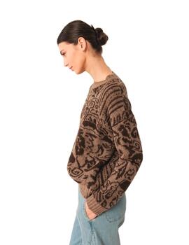 Indi & Cold Jersey Jacquard bicolor Topo