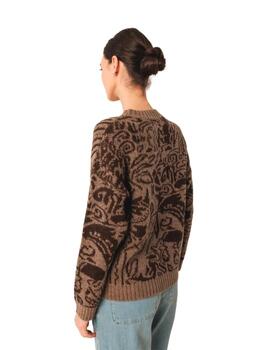 Indi & Cold Jersey Jacquard bicolor Topo