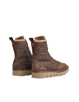 Panchic Botas P005 Combat Quilted Marrón