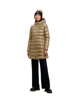 Blauer Plumífero largo Adelaide Beige