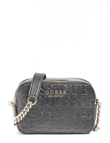 peso Iniciar sesión Arábica Bolso Guess Bandolera Negra Relieve Para Mujer