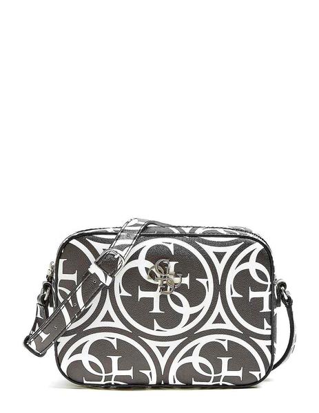 Bolso Guess Blanco Negro Para Mujer