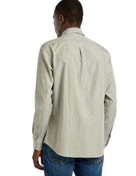 Harmont & Blaine Camisa perro salchicha Verde raya