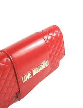 Bolso Love Moschino Rojo Rombos Para Mujer