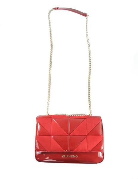 Bolso Valentino Rojo Triángulos Mujer