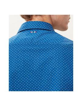 Camisa Napapijri de manga larga Gergei Azul Para Hombre