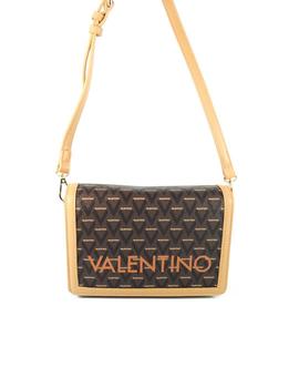 Bolso Valentino Marrón Logo Para Mujer