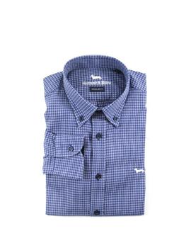 Camisa Harmont - Blaine Estampado Azul Para Hombre