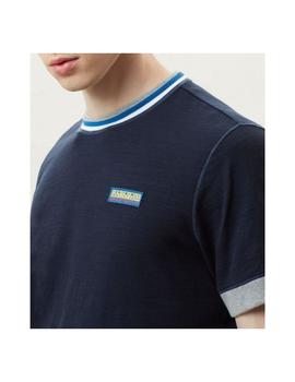 Camiseta Napapijri de manga corta Azul Para Hombre