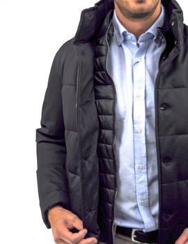 Parka Double Eight Negro Para Hombre