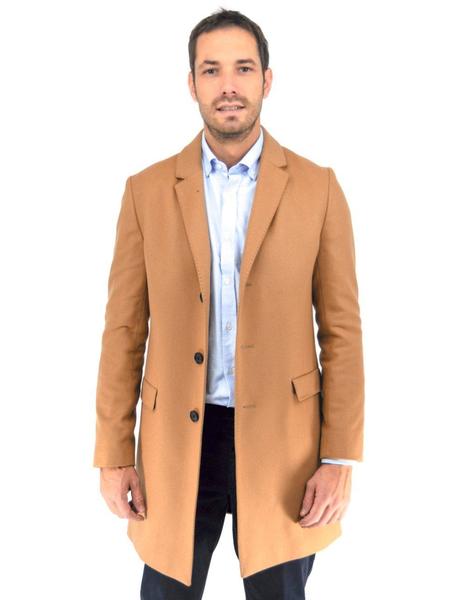 detective Cooperación Arte Abrigo Hugo Boss Camel Para Hombre