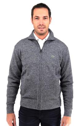 Chaqueta Lacoste Punto Gris Para Hombre