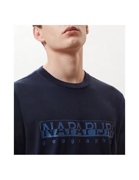 Camiseta Napapijri de manga corta Sevora Azul Para Hombre