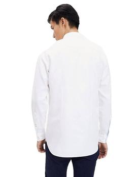 Camisa Tommy Hilfiger Clásica Slim Blanco Para Hombre