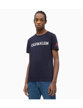 Camiseta Calvin Klein Con Logo Marino Para Hombre