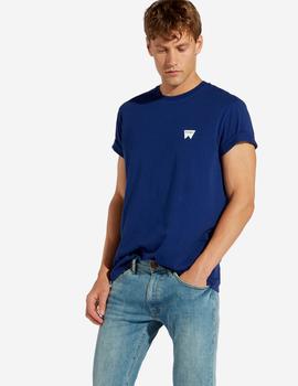 Camiseta Wrangler Sing Off Azul Para Hombre