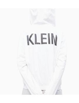 Cortavientos Calvin Klein Blanco Con Logo Para Mujer