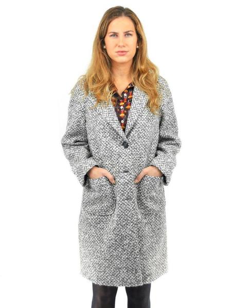 Abrigo Fashion Gris Para Mujer