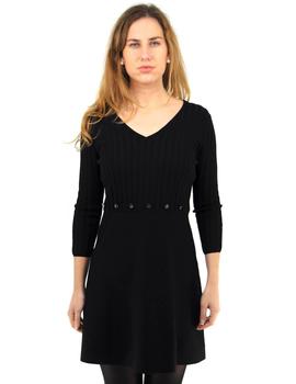 Vestido Armani Exchange Negro Combinado Para Mujer