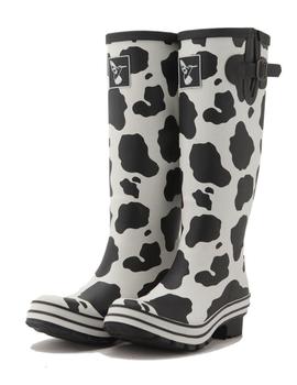 EVERCREATURES MD. COW WELLIES COLOR.BLANCO NEGR