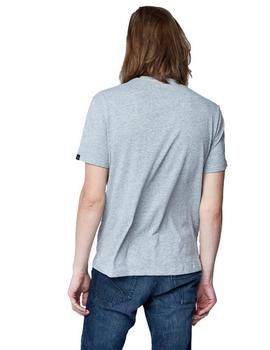 Camiseta Gas Mauri Gris de manga corta de hombre con Logo