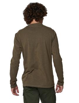 Camiseta Gas Jan de manga larga Verde de hombre