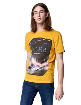 Camiseta Gas Mauri Amarilla de manga corta de hombre