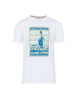 Camiseta Altonadock Blanco Vintage Para Hombre