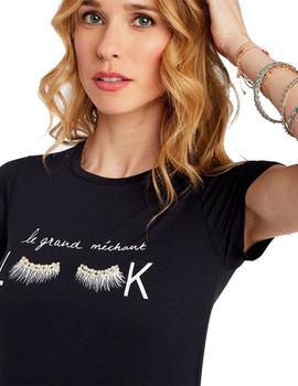 Camiseta Naf Naf 'Le Grand Mérchant Look' Marino Para Mujer