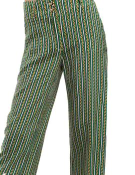 Pantalon Alba Conde Estampado Verde Para Mujer