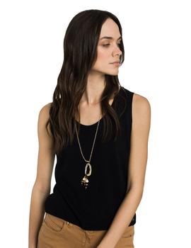 Top Alba Conde Punto Negro Para Mujer