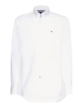 Camisa Tommy Hilfiger De Algodón Dobby Blanca Para Hombre