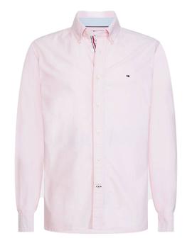 Camisa Tommy Hilfiger De Algodón Orgánico Rosa Para Hombre