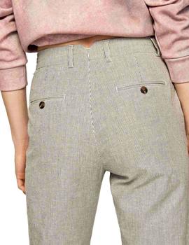 Pantalón Pepe Jeans de Pinzas Marieta de Rayas Para Mujer