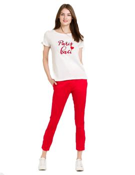 Camiseta Naf Naf Paris Baci Beige Para Mujer