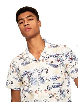 Camisa Pepe Jeans Hawaiana Desmond Para Hombre
