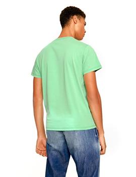 Camiseta Pepe Jeans Multicolor Edison Verde Para Hombre