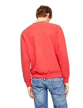 Sudadera Pepe Jeans Con Logo Albert Roja Para Hombre