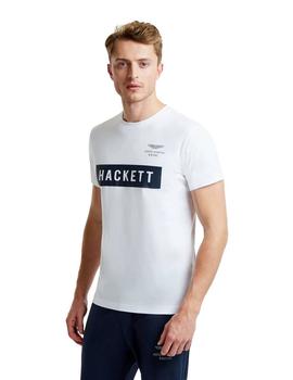 Camiseta Hackett Blanca Aston Martin Racing Para Hombre