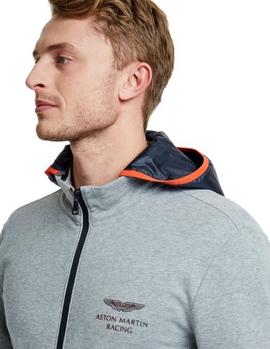 Sudadera Hackett Gris Aston Martin Racing Para Hombre